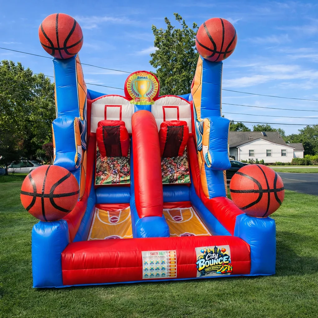 Basketball Shootout Bouncer - City Bounce Party Rentals